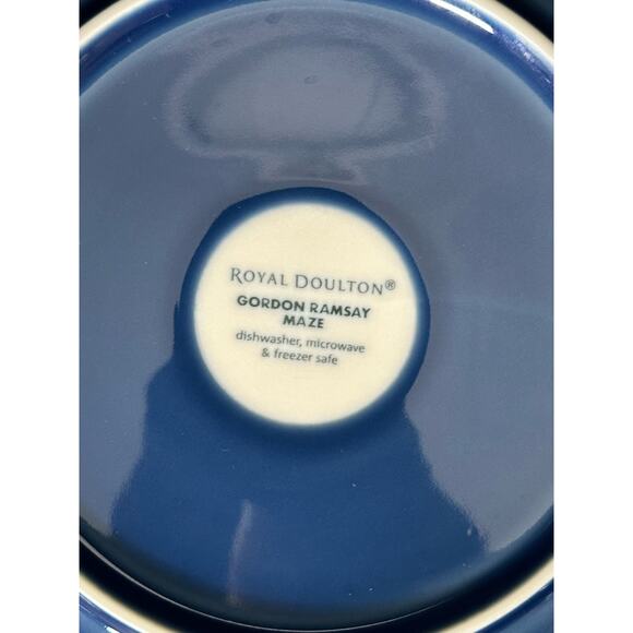 Royal Doulton Gordon Ramsay Maze Denim Blue 3-Piece Place Setting - Picture 9 of 9